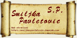 Smiljka Pavletović vizit kartica